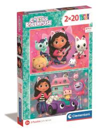 Puzzle 2 x 20 peças Gabbys Dollhouse