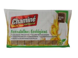 Acendalhas Chaminé Portuguesa Ecológicas 32 Cubos
