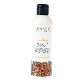 Tônico Nutritivo 2 em 1 e Água Micelar, 200 ml - Vianek