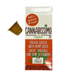 Café com Sementes de Cânhamo - Cápsulas Nespresso, 10 unid - Cannabissimo