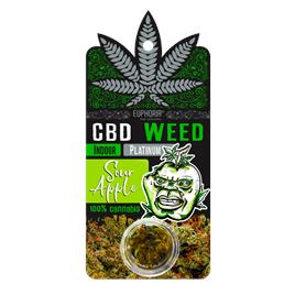 CBD Weed Platinum Sour Apple 0,7 g - Euphoria