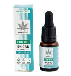 CBD Óleo de Cânhamo THC LIVRE 5%, 500 mg, 10 ml - CANNALINE