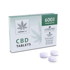 Comprimidos CBD com Bcomplex, 600 mg CBD, 10 x 60mg - Cannaline