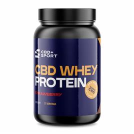 CBD Whey Protein, Morango, 255 mg, 17 X 15 MG, 500 G – CBD+Sport