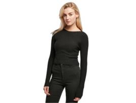 Camisola de Mulher URBAN CLASSICS (5XL - Malha - Preto)