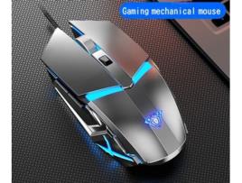 Pro Mouse Com Fio Jogo Comendo Frango Máquinas Jogos Macro Laptop Escritório Em Casa Cinza