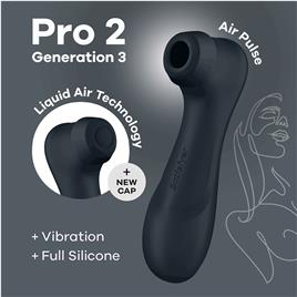 ESTIMULADOR PRO 2 GEN 3 SATISFYER PRETO