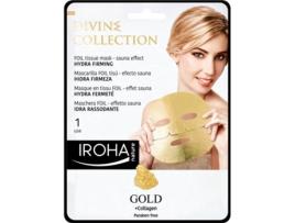Máscara de Rosto IROHA Ouro de Tecido-Firming de Rosto Hydra 1 Utilizar