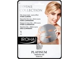 Máscara de Rosto IROHA Platinum Tecido Hydra-Incandescência de Rosto 1 Utilizar