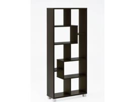 Estante INNOVATION HOME FURNISH 1ESTANTERIADELUXENE (Preto - Melamina - 68,5x161x25 cm)