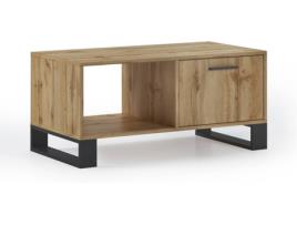 Mesa de Apoio INNOVATION HOME FURNISH Madeira (Castanho - Preto - 92x50x45 cm)