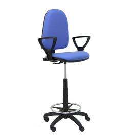 Taburete de Oficina Ayna bali azul claro brazos fijos