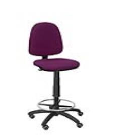Taburete de Oficina Ayna bali morado ruedas de parqué