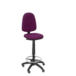 Taburete de Oficina Ayna bali morado ruedas de parqué