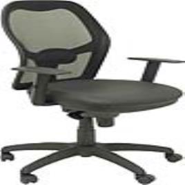 Silla de Oficina Jorquera malla negra asiento similpiel negro