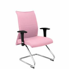 Sillón de Oficina Albacete confidente patín bali rosa pálido