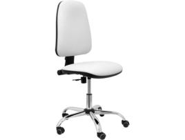 Cadeira de Escritório Operativa PIQUERAS Y CRESPO Socovos Branco com rodas anti-risco (Pele Sintética)