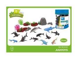 Figuras JUGATOYS Animais Marinhos no Barco (30 Pcs)