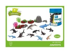 Figuras  Animais Marinhos no Barco (30 Pcs)