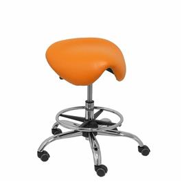 Taburete clinico Alatoz similpiel naranja