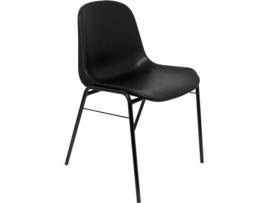 Pack de 2 Cadeiras de Visitante PIQUERAS Y CRESPO Alborea Preto (PVC)