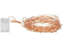 Luzes de Natal LEDKIA Arame Ouro (Rosa)