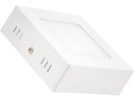 Plafon LEDKIA LED Quadrado (6W - Branco Frio)