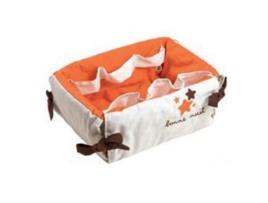 Cesto  de Vime Bonne Nuit Laranja