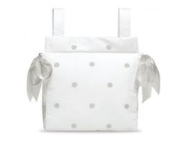 Mala com Trocador   Romantic Branco e Cinza