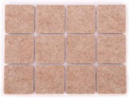 Protetores adesivos p/ móveis TESCOMA Presto 25x25 mm (24un)