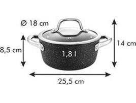 Tacho TESCOMA President Stone com tampa 18 cm 1.8 l