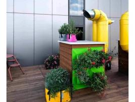 Vaso BLOOMING WALLS The Green Bag M B01(Amarelo)