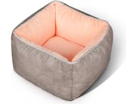 Cama para Cães e Gatos WJS (Rosa - 40x40x24cm - Tecido)