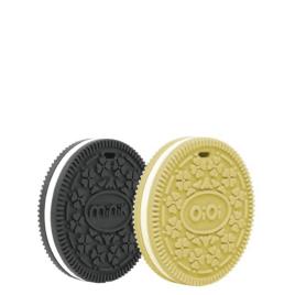 Minikoioi Mordedor Cookee Silicone Conjunto Preto e Amarelo 2unid.
