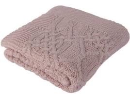Manta HOMEMANIA Loure (90 x 90 cm - Rosa)