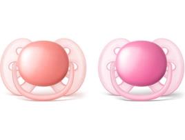 Conjunto 2 Chupetas PHILIPS AVENT Ultra Soft (0-6 m, 2 uds)