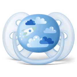 Philips Avent Ultra Soft Pacifier X2 6-18 Months Blue