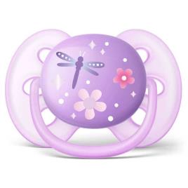 Philips Avent Ultra Soft Pacifier X2 6-18 Months Purple