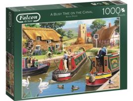 Puzzle JUMBO A Busy Day at the Canal (1000 Peças)