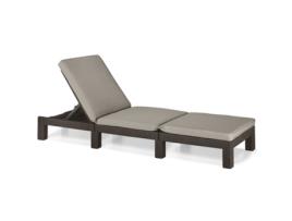 Espreguiçadeira ALLIBERT Daytona Castanho