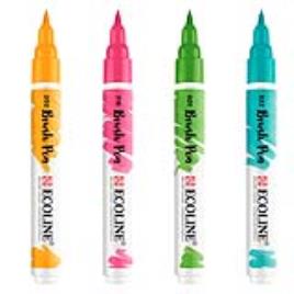 Marcador Ponta Pincel Ecoline®, Amarelo Escuro (202)