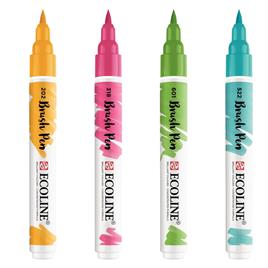 TALENS Marcador Ponta Pincel Ecoline®, Azul Turquesa (522)