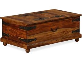 Arca de arrumação  Madeira sheesham maciça (90x50x35 cm)