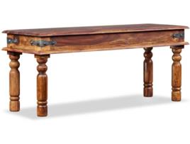 Banco  madeira sheesham maciça (110x35x45 cm)