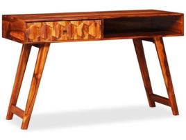 Secretária VIDAXL (118x50x76cm - Madeira Sheesham Maciça)