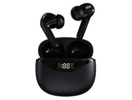 Auriculares Bluetooth True Wireless SENLIN com Exibição de Energia Led com Estojo de Carregamento Ipx5 À Prova D'Água Preto