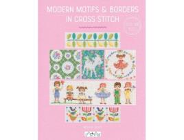 Livro modern motifs & borders in cross stitch de maria diaz (inglês)