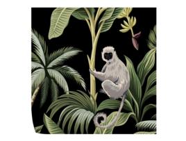 Papel de Parede Esotico WALLPAPERS4BEGINNERS Macaco Preto (250x200cm - Preto)