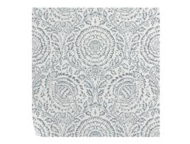 Papel de Parede Vintage WALLPAPERS4BEGINNERS Floral e Elegante Damasco Azul e Branco (250x200cm - Azul)