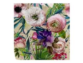 Papel de Parede Classico chic WALLPAPERS4BEGINNERS Floral com Flores Cor-De-Rosa (250x200cm - Rosa)